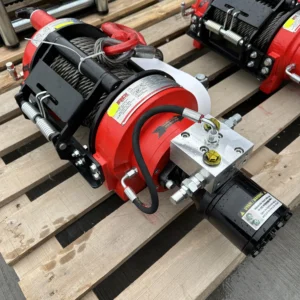 Troliu hidraulic 8T cu cablu otel pentru TAF forestier, auto, dube, jeep 8tone 2